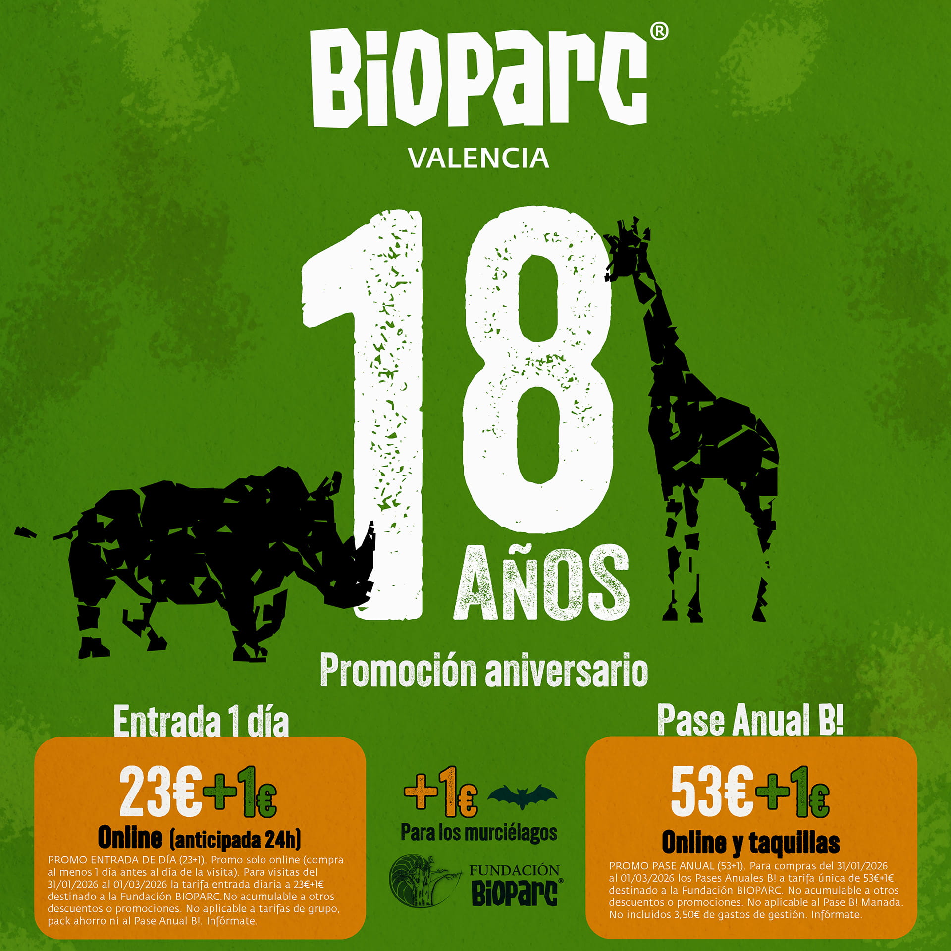 Promoción Aniversario BIOPARC Valencia