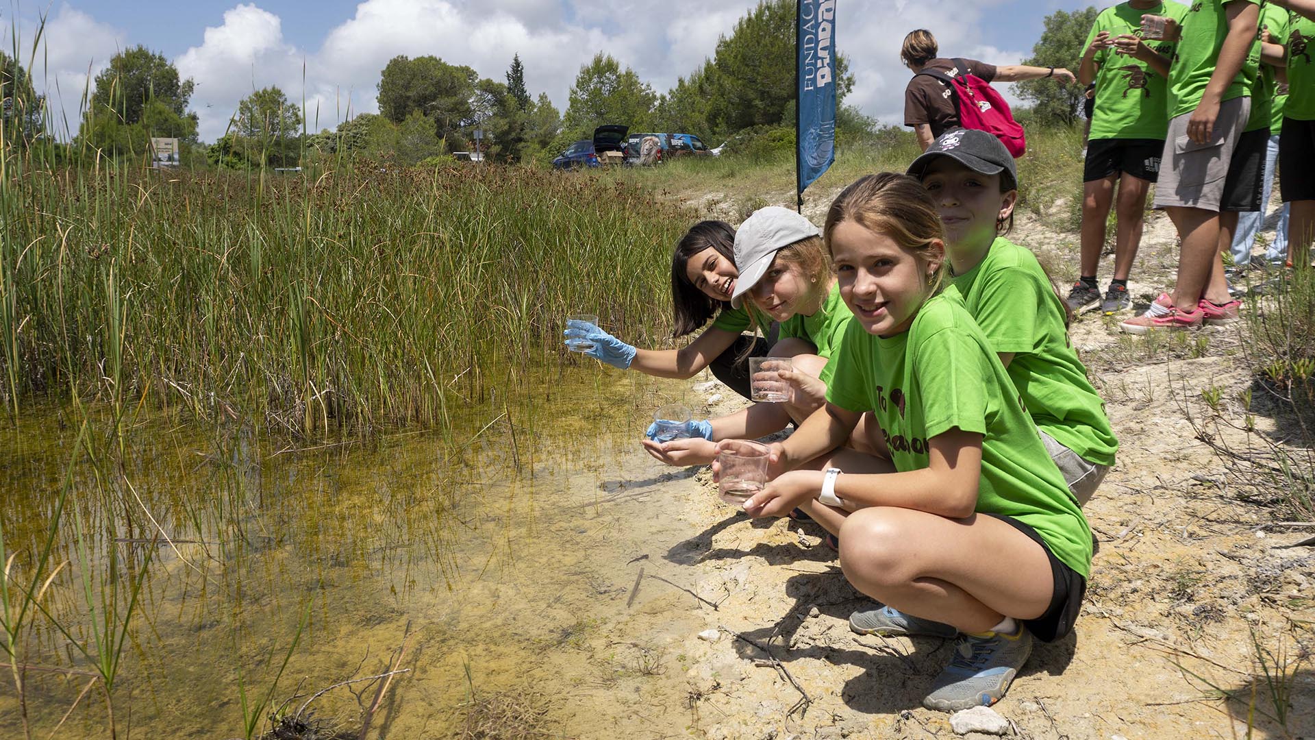 Éxito del programa Naturalización en las aulas de Fundación BIOPARC y Caixa Popular con la reintroducción de 100 gallipatos por escolares